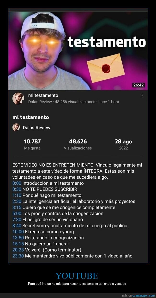 dalas review,testamento,youtube