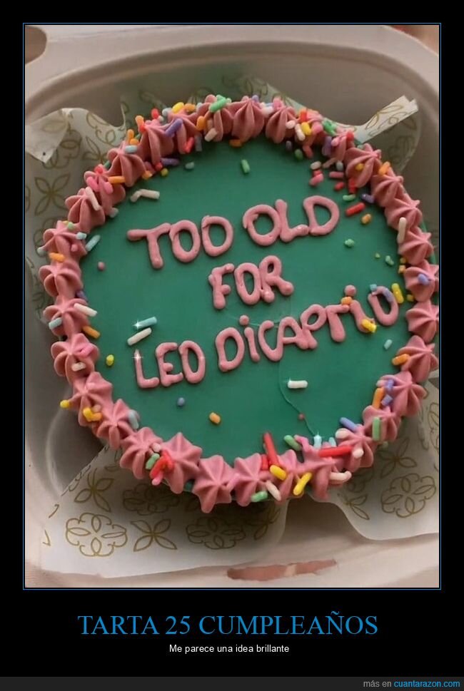 25,tarta,cumpleaños,leonardo dicaprio