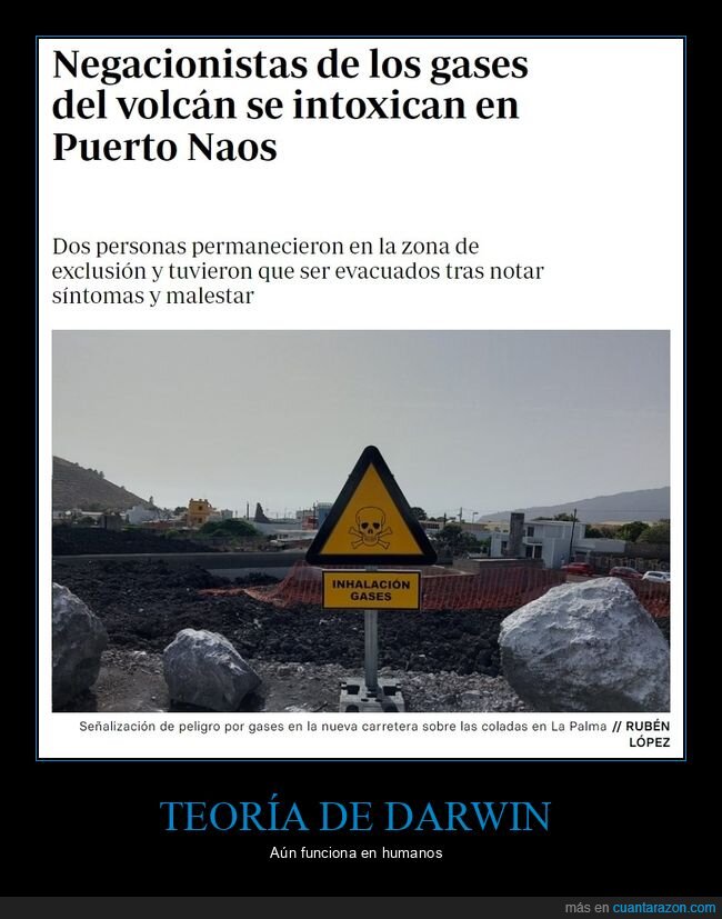 negacionistas,volcanes,gases,intoxicarse