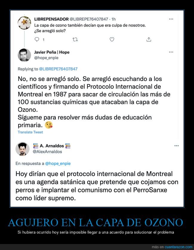 agujero,cambio climático,capa de ozono,curiosidades,zasca