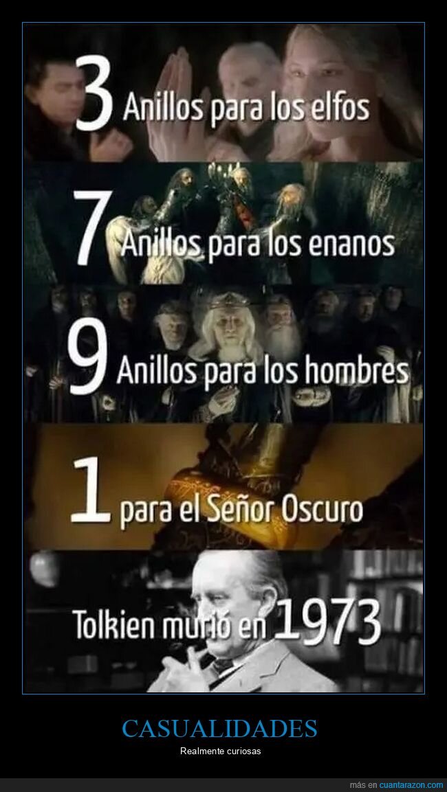 anillos,el señor de los anillos,tolkien,wtf