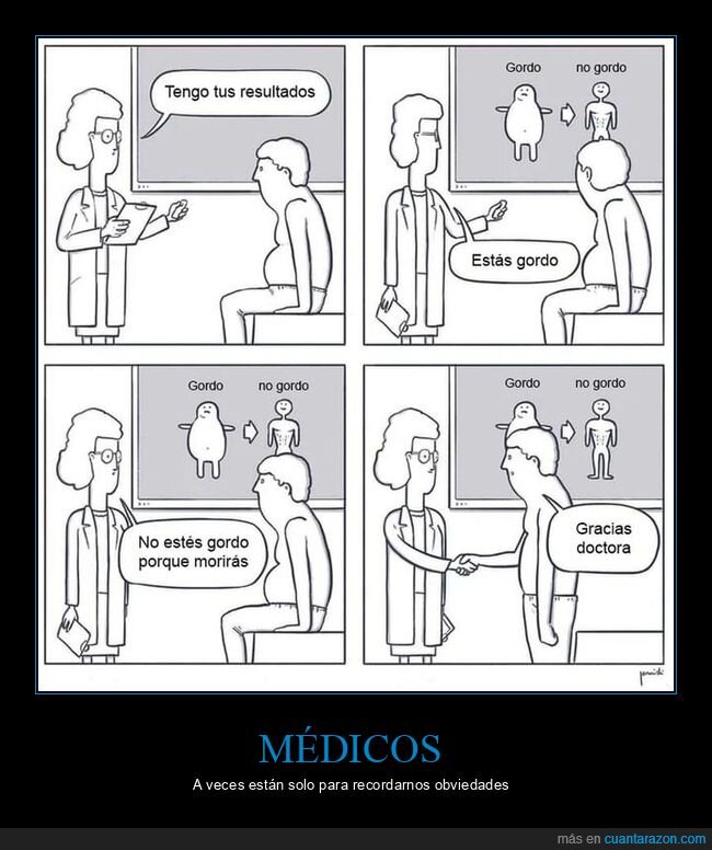 médico,gordo,morir