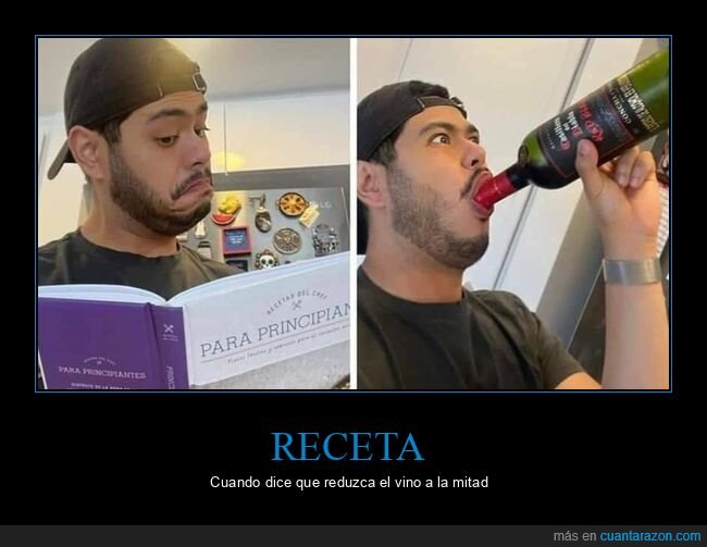cocinando,receta,reducir,vino,mitad