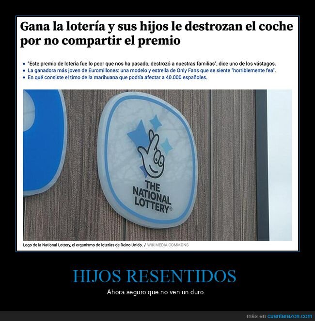 coches,destrozar,ganar,hijos,loter&iacute;a