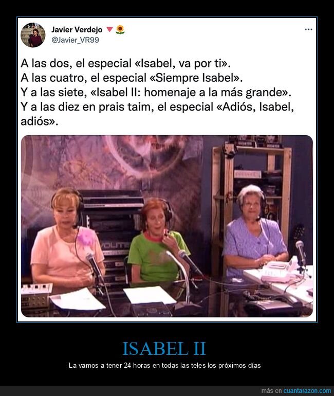 isabel ii,televisión