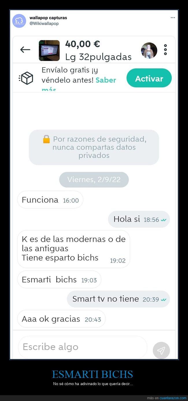 fails,smart tv,televisión,wallapop