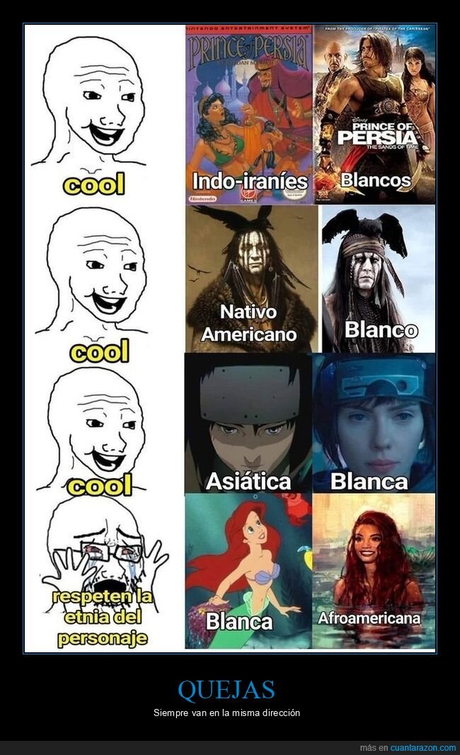 la sirenita,raza,quejas