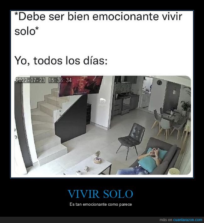 vivir solo,emocionante