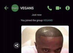 Enlace a Bienvenido al grupo de veganos
