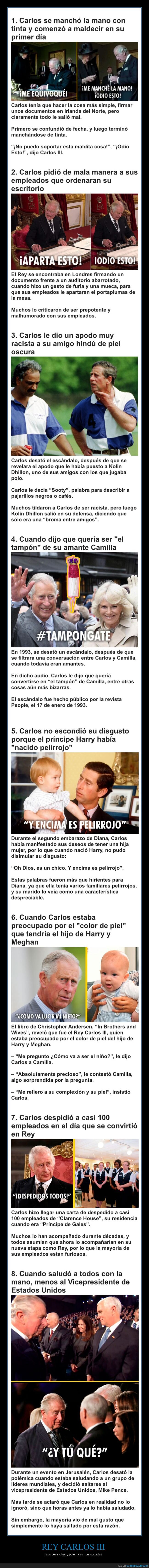 carlos iii,berrinches,polémicas