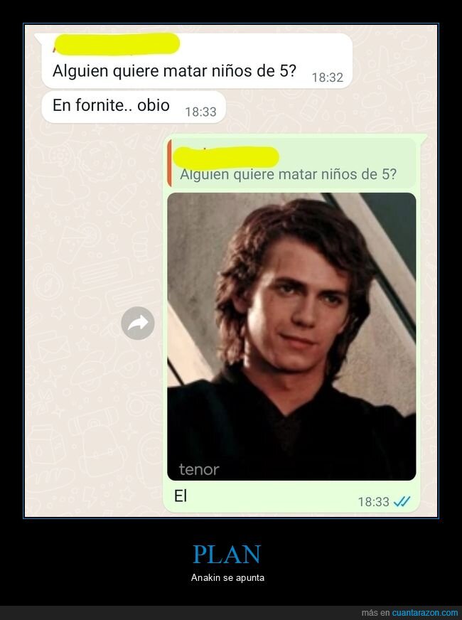 matar,niños,fornite,anakin