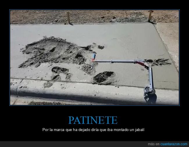 cemento,fails,patinete