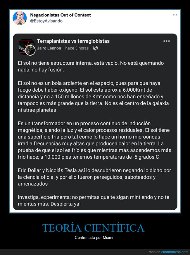 conspiranoicos,sol,terraplanistas