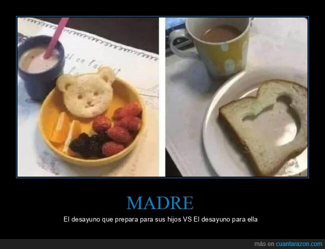 madre,desayuno,hijos