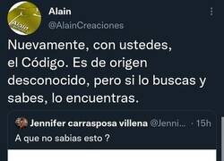 Enlace a El código ha vuelto a aparecer...