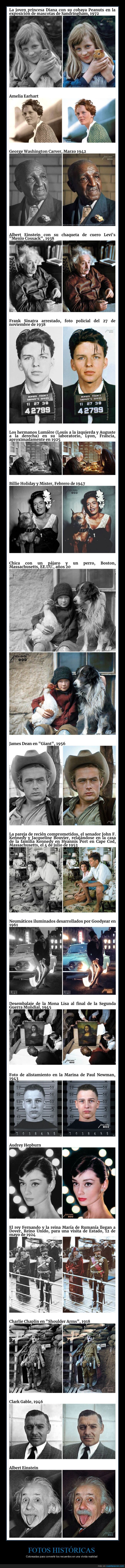 fotos históricas,blanco y negro,coloreadas