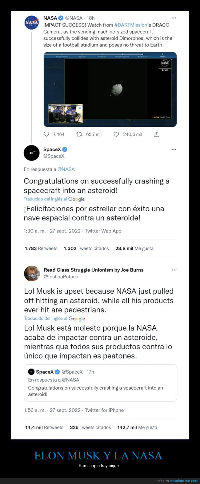 elon musk,nasa,asteroide,dart,chocar