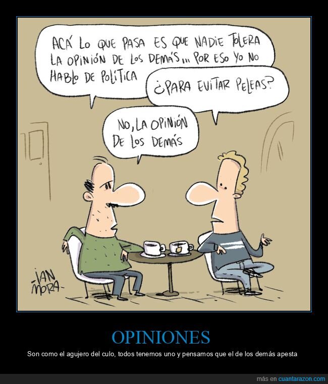 tolerar,opiniones,política