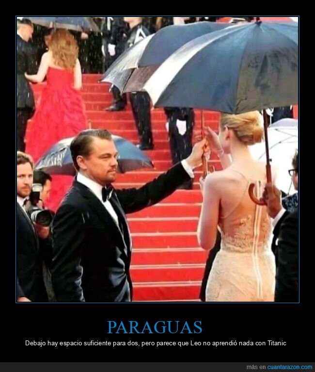 paraguas,leonardo dicaprio,titanic