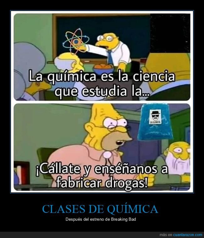 drogas,enseñar,química,simpsons