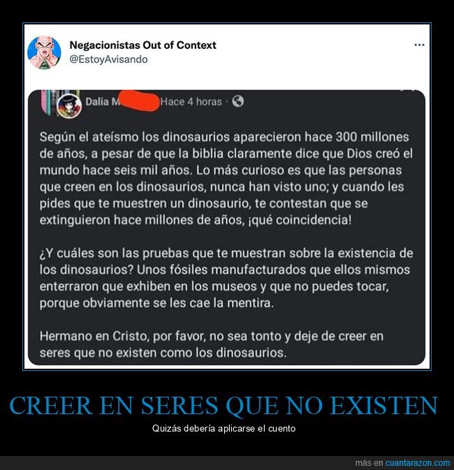 dinosaurios,negacionistas