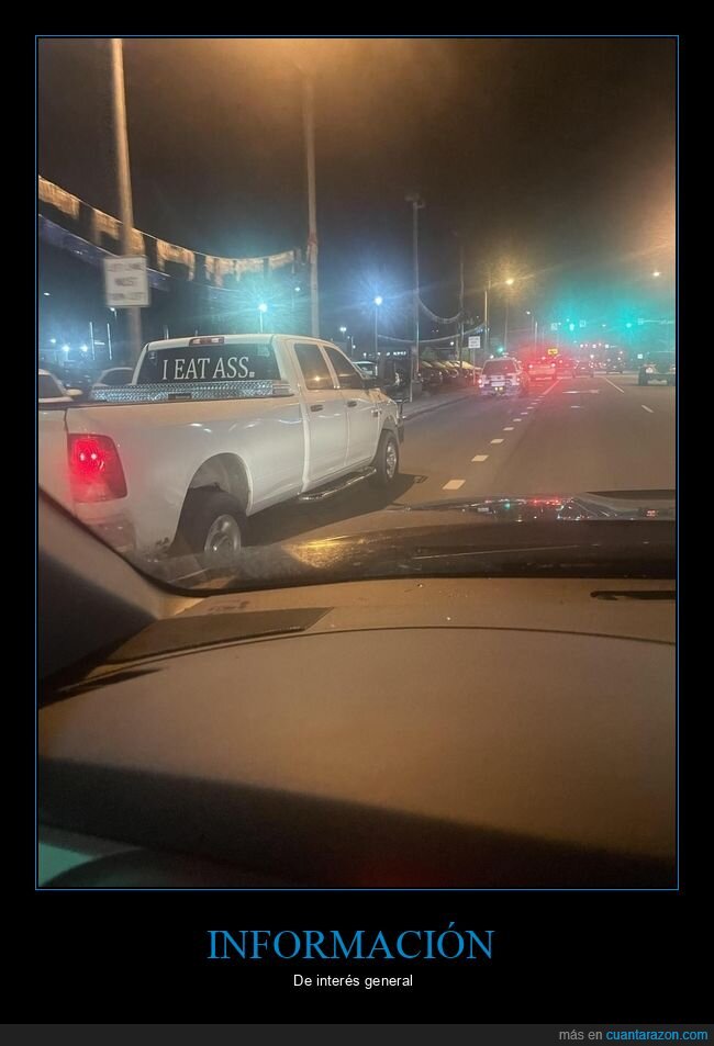 camioneta,comer,culo,pegatina