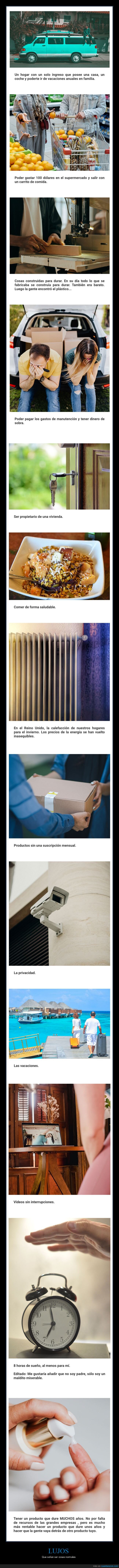 lujos,cosas normales