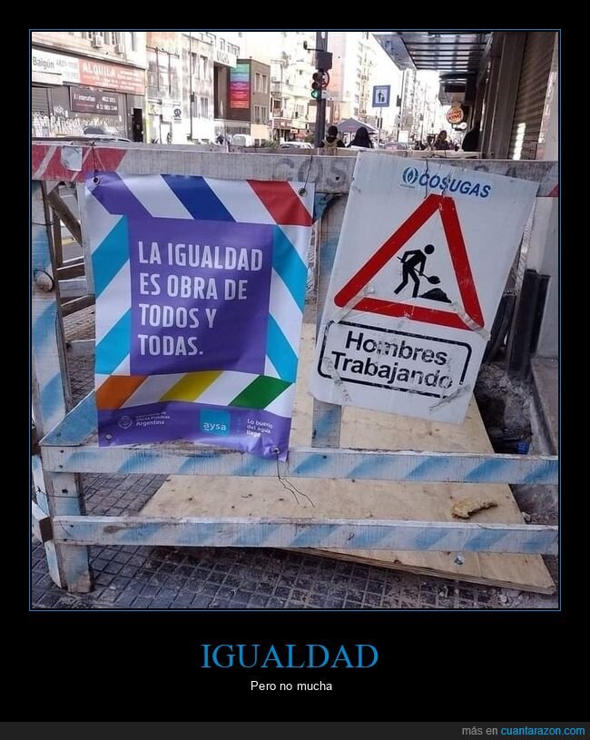 igualdad,obra,hombres,trabajando