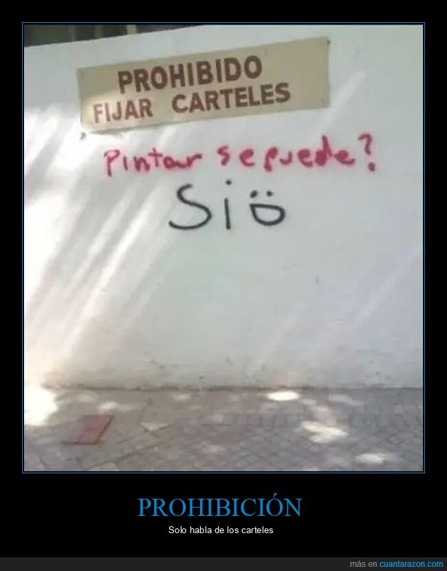 carteles,pintada,pintar,prohibición