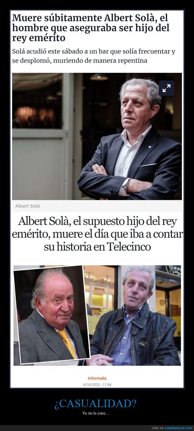 albert solà,hijo,rey,muerte