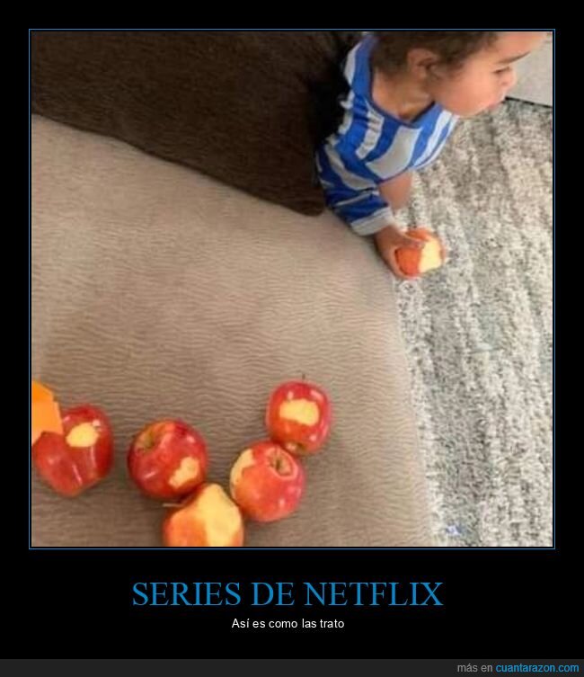 series,netflix,manzanas,mordiscos