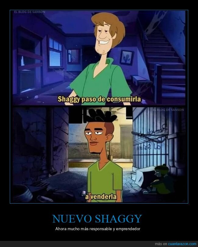 shaggy,scooby doo,consumir,vender