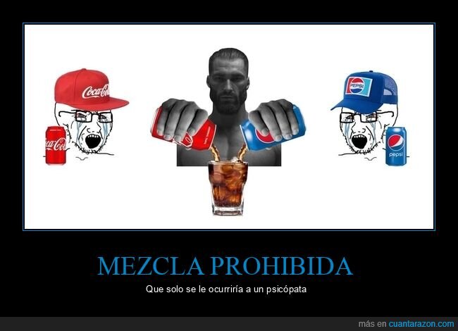 mezcla,cocacola,pepsi