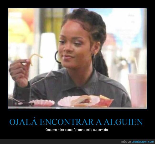 rihanna,mirar,comida