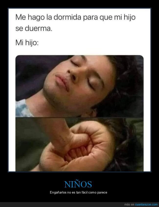 hacerse la dormida,hijo,dormir