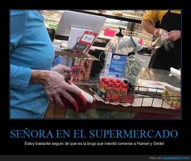 bruja,manos,señora,supermercado