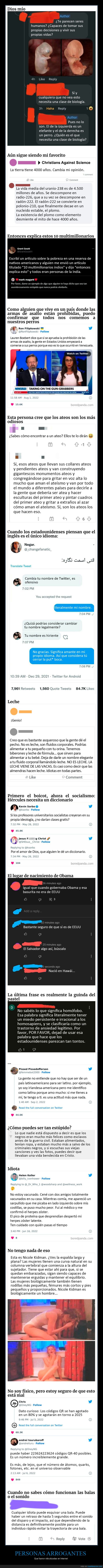 arrogantes,tonterías