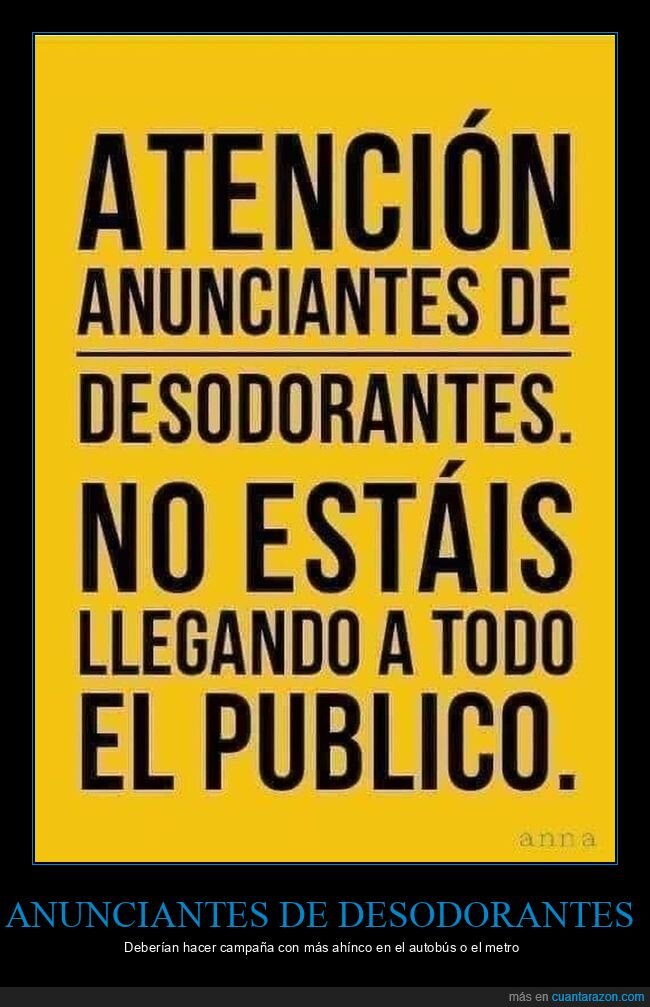 anunciantes,desodorantes,llegar,público