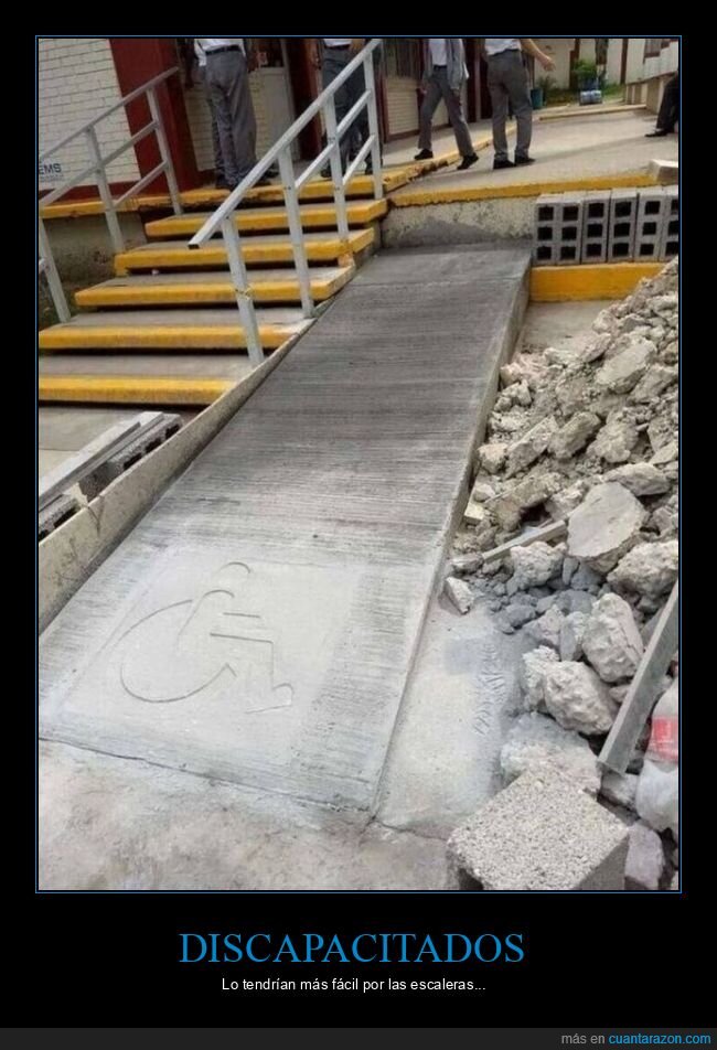 rampa,discapacitados,escaleras,fails