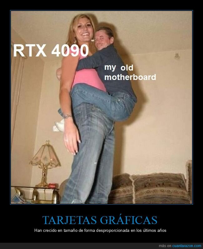 tarjeta gráfica,placa base,tamaño