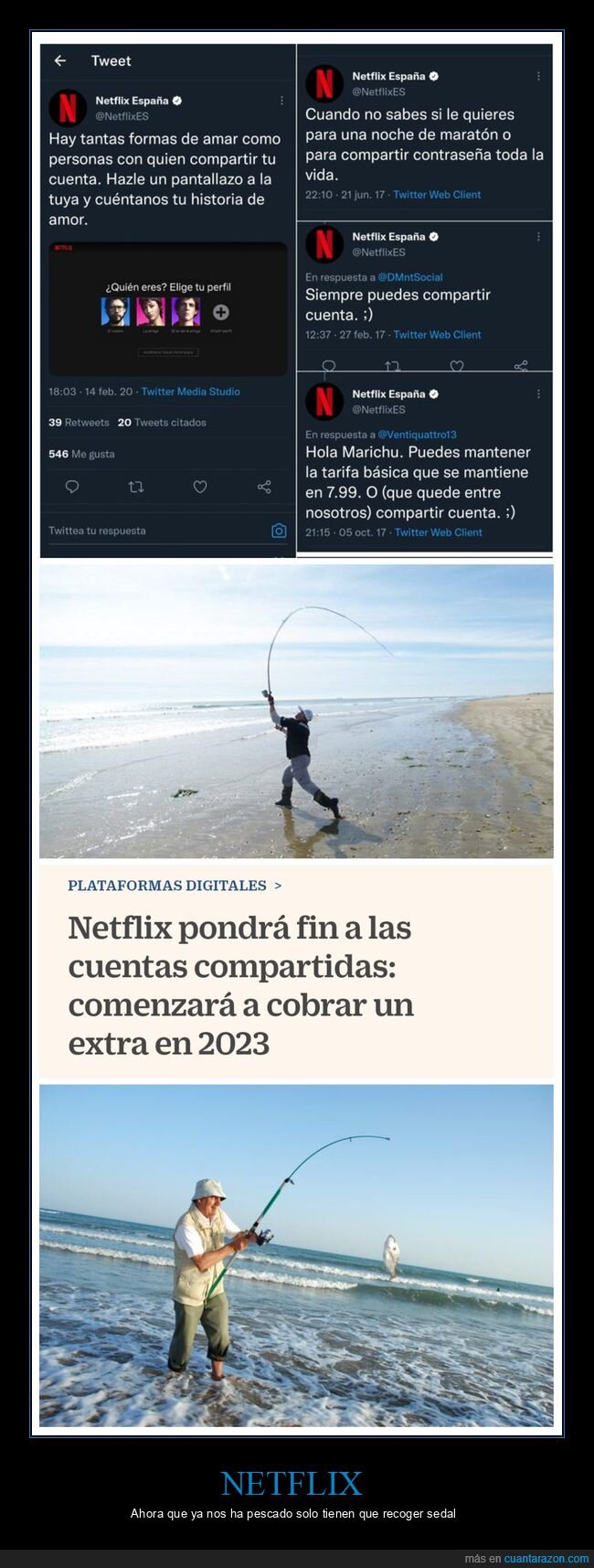 netflix,cuentas compartidas