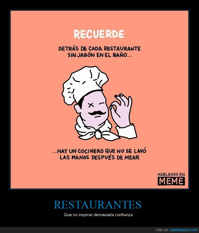 restaurante,jabón,aseo,cocinero,lavarse las manos
