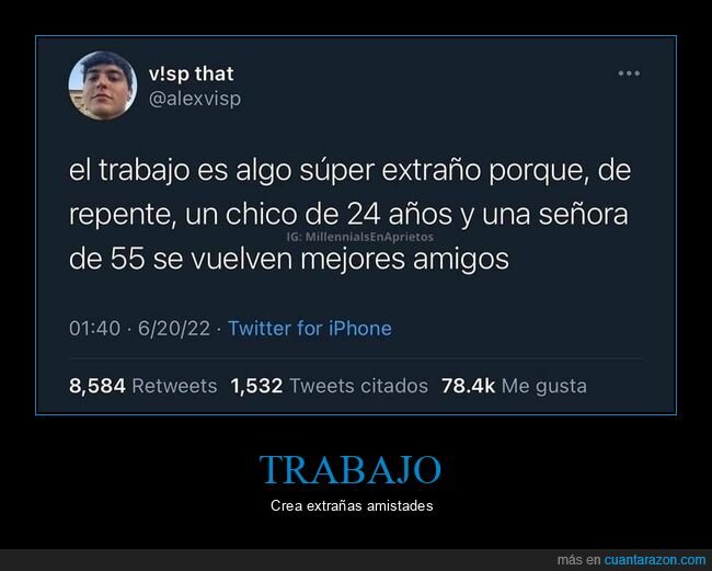 trabajo,señora,amigos