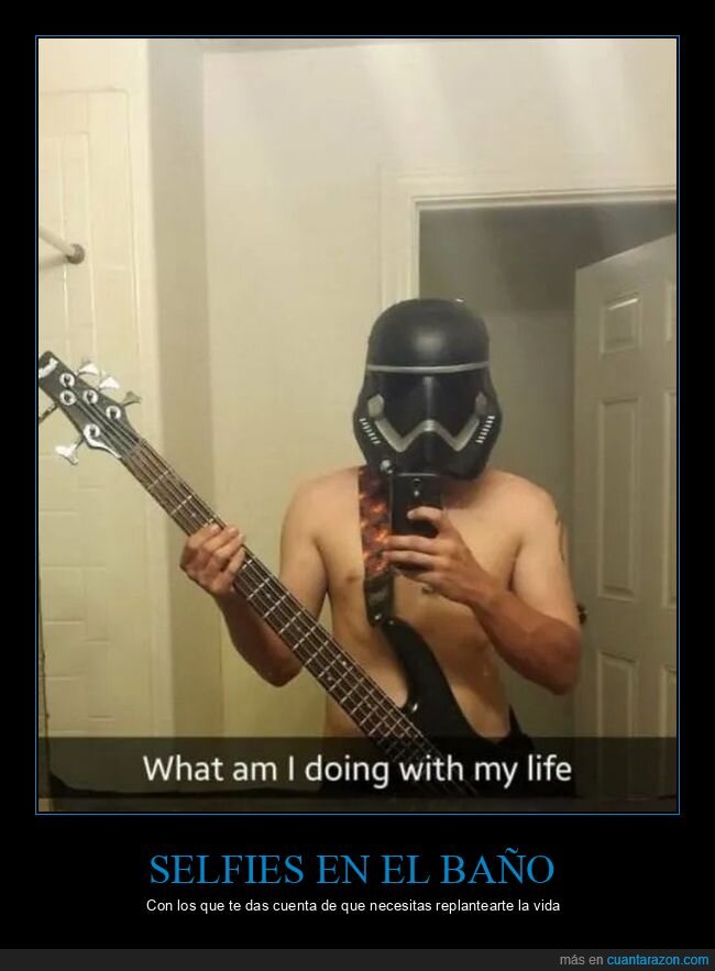 aseo,bajo,selfie,stormtrooper