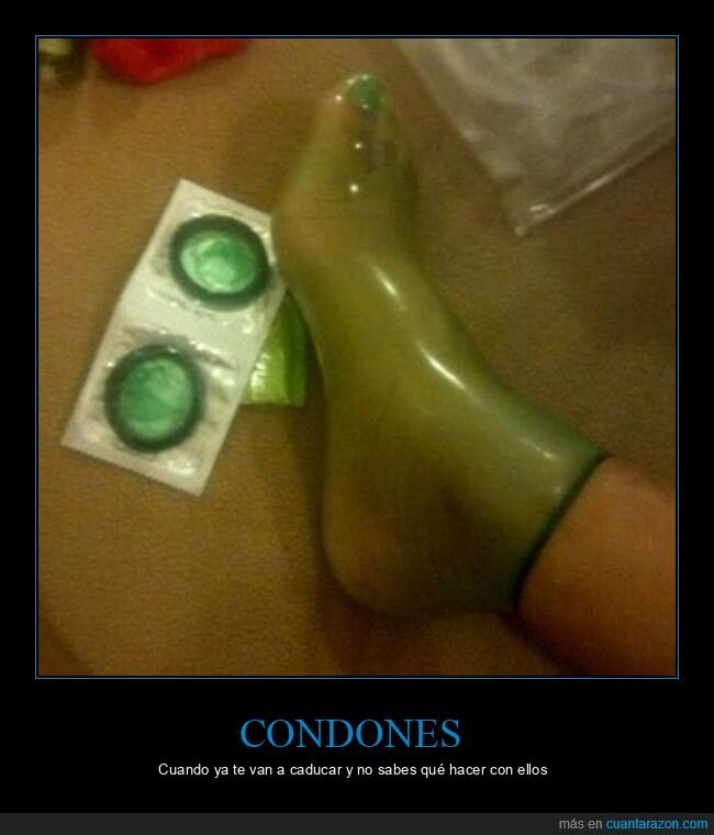 condones,pie,wtf