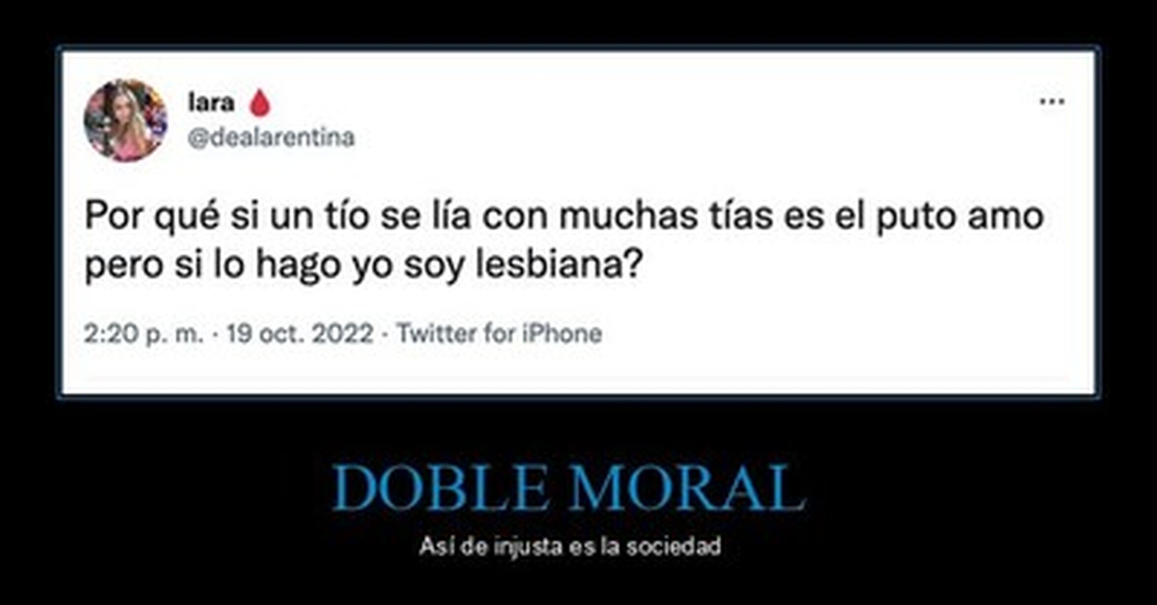 ¡Cuánta razón! / Qué injusticia...
