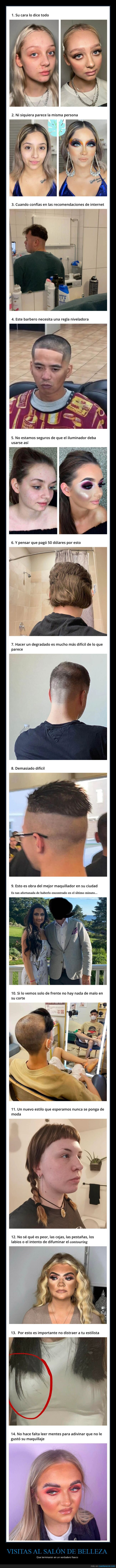 maquillaje,peluquería,fails