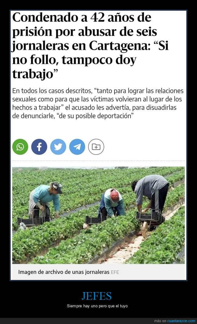 condenado,abusar,jornaleras,trabajo
