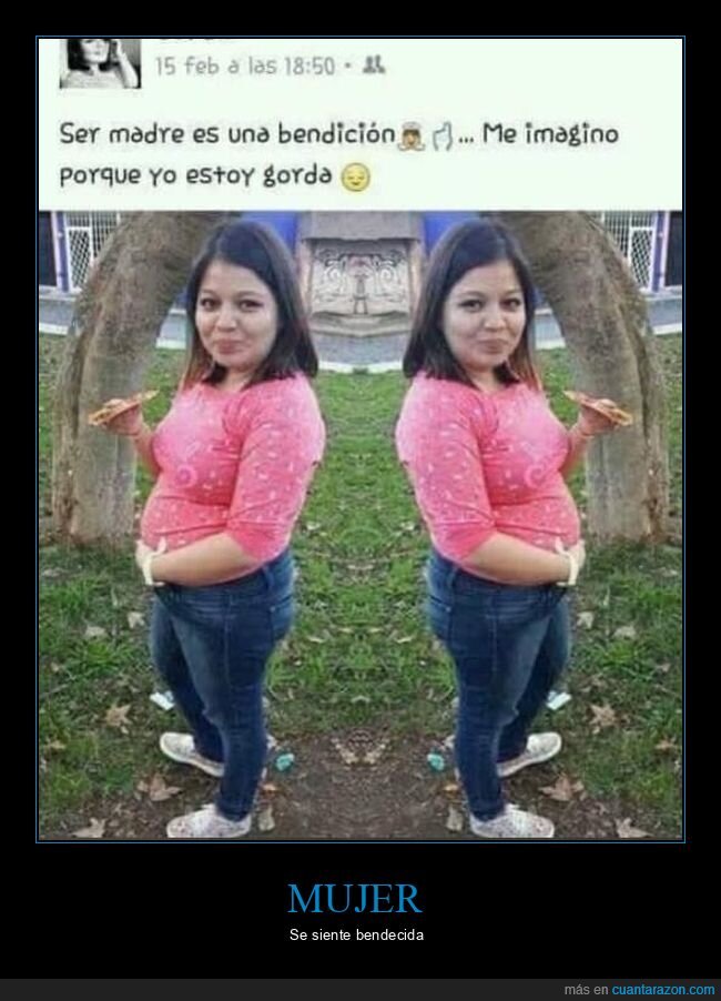 bendición,gorda,madre