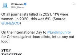 Enlace a ¿Solo importan las vidas de las reporteras?